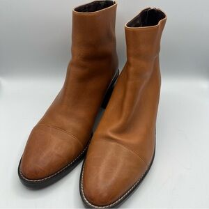 Cole Haan Winnie Grand Waterproof Booties Women's 8.5 B Brown Leather Shoes